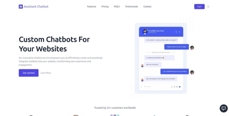 AI Chatbot Provider — Trained support bots for any website